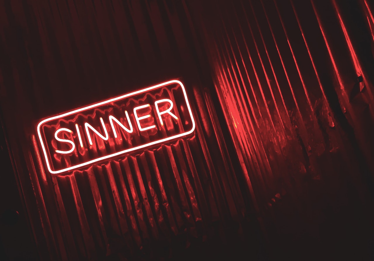 Sinner neon sign